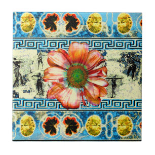 Azulejo De Cerâmica Dança Antiga