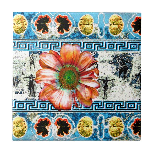 Azulejo De Cerâmica Dança Antiga (Frente)