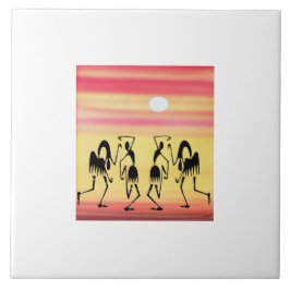 Azulejo De Cerâmica Dança de fratura africana