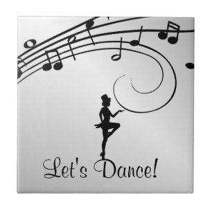 Azulejo De Cerâmica Dança de toque 3