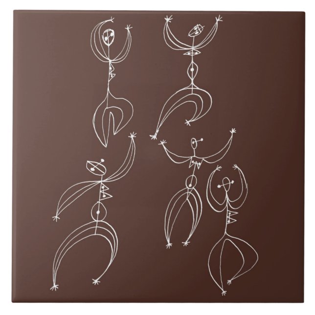 Azulejo De Cerâmica dança interpretativa (Frente)