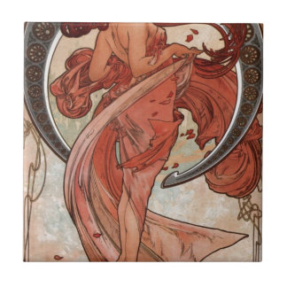 Azulejo De Cerâmica Dança por Alphonse Mucha