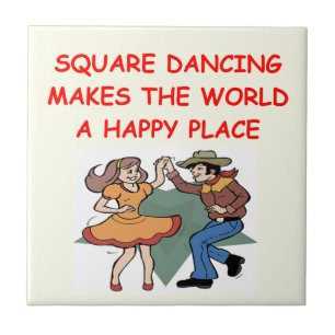 Azulejo De Cerâmica dança quadrada