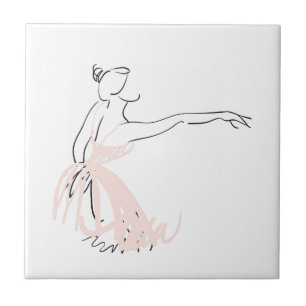 Azulejo De Cerâmica Dançarina de balé Ballerina