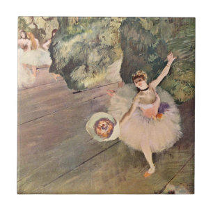 Azulejo De Cerâmica Dançarina / Estrela do Balé - Pintura de Degas