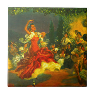 Azulejo De Cerâmica Dançarino do Flamenco