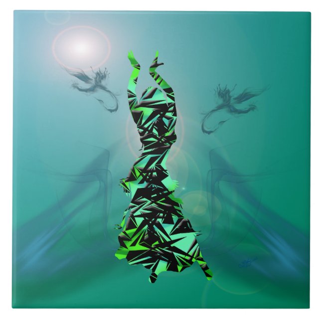 Azulejo De Cerâmica Dançarino *Jinx* (Frente)