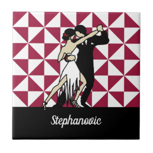 Azulejo De Cerâmica Dançarinos Tango