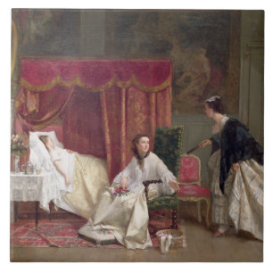 Azulejo De Cerâmica Dando boas-vindas ao visitante, 1867 (óleo em