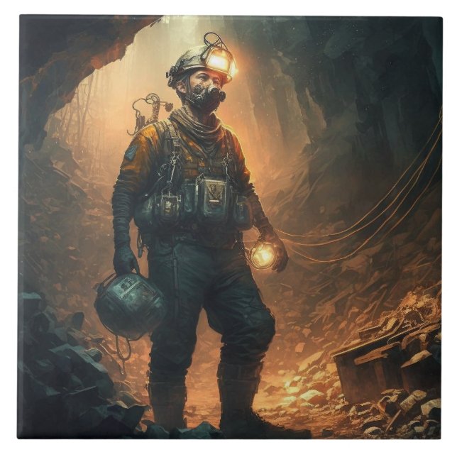 Azulejo De Cerâmica Dangerous Mines (Frente)