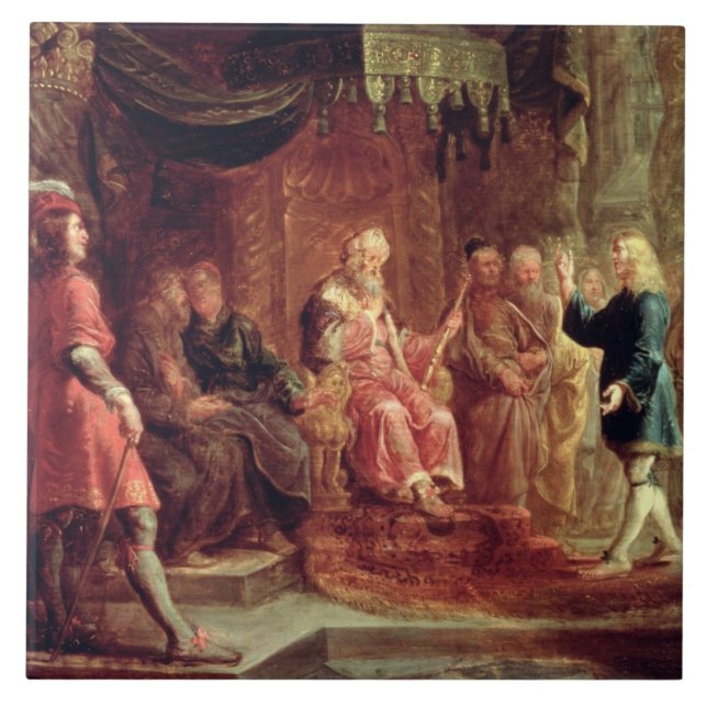 Azulejo De Cerâmica Daniel interpreta o primeiro sonho de (Frente)