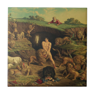 Azulejo De Cerâmica Daniel na Cova dos Leões