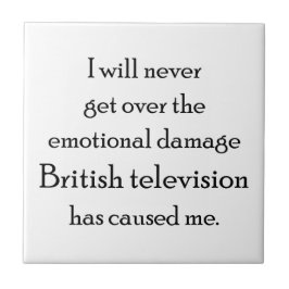 Azulejo De Cerâmica Dano Emocional da TV Britânica