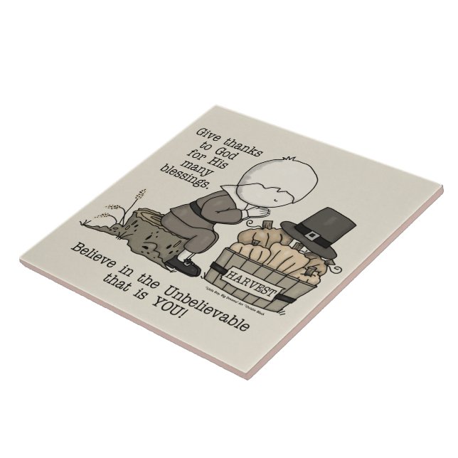 Azulejo De Cerâmica Dar Obrigados (Lateral)