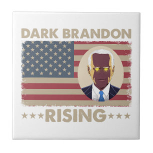 Azulejo De Cerâmica Dark Brandon Funny Joe Biden Meme