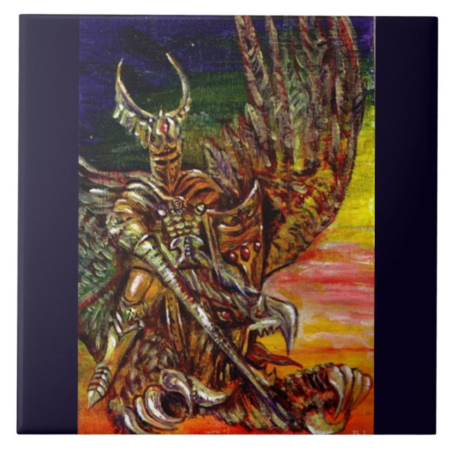 Azulejo De Cerâmica DARK KNIGHT Fantasy (Frente)