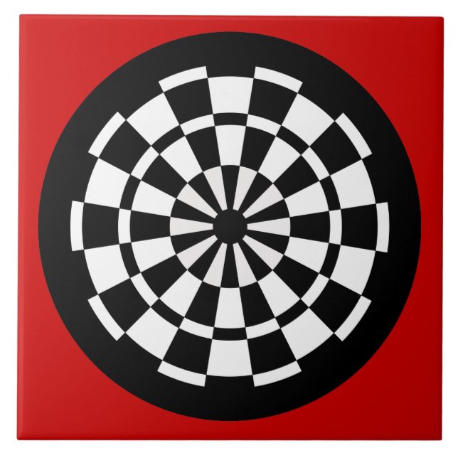 Azulejo De Cerâmica Dartboard (Frente)
