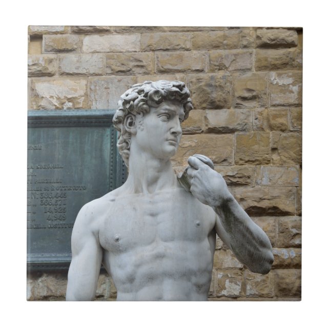 Azulejo De Cerâmica David de Michelangelo (Frente)
