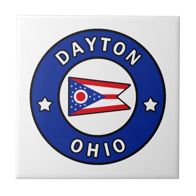 Azulejo De Cerâmica Dayton Ohio (Frente)