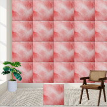 Azulejo de cerâmica de Abstrato Red Watercolor mod