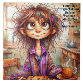 Azulejo De Cerâmica De Alta Expectativa No Café Qu