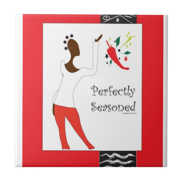 Azulejo De Cerâmica De "azulejo temperado da cozinha Pefrectly " (Frente)