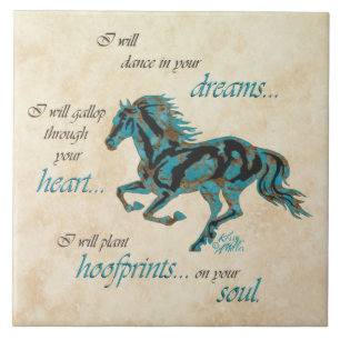 Azulejo de cerâmica de cavalos Inspiron