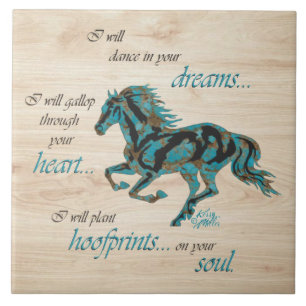 Azulejo de cerâmica de cavalos Inspiron