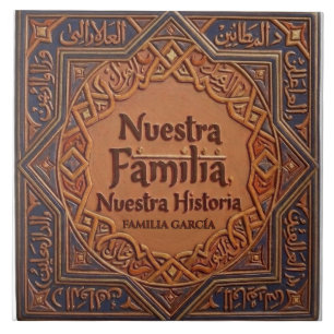 Azulejo De Cerâmica De Cerâmica Artesanal: "Nossa Família, Nossa Histó