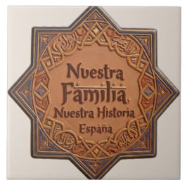 Azulejo De Cerâmica De Cerâmica Artesanal: "Nossa Família, Nossa Histó