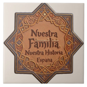 Azulejo De Cerâmica De Cerâmica Artesanal: "Nossa Família, Nossa Histó