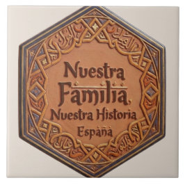 Azulejo De Cerâmica De Cerâmica Artesanal: "Nossa Família, Nossa Histó