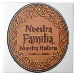 Azulejo De Cerâmica De Cerâmica Artesanal: "Nossa Família, Nossa Histó