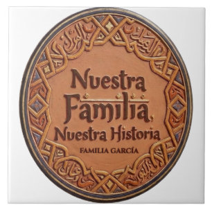 Azulejo De Cerâmica De Cerâmica Artesanal: "Nossa Família, Nossa Histó