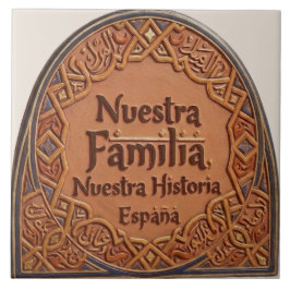 Azulejo De Cerâmica De Cerâmica Artesanal: "Nossa Família, Nossa Histó