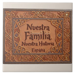 Azulejo De Cerâmica De Cerâmica Artesanal: "Nossa Família, Nossa Histó