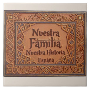 Azulejo De Cerâmica De Cerâmica Artesanal: "Nossa Família, Nossa Histó