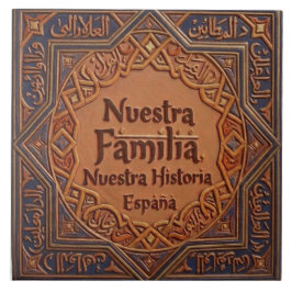 Azulejo De Cerâmica De Cerâmica Artesanal: "Nossa Família, Nossa Histó
