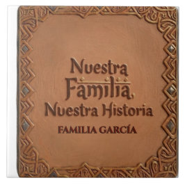 Azulejo De Cerâmica De Cerâmica Artesanal: "Nossa Família, Nossa Histó