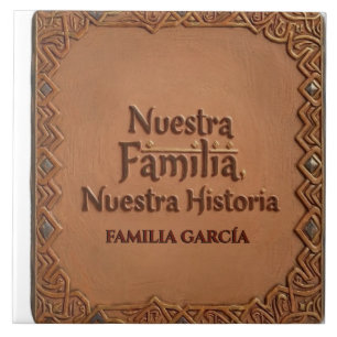 Azulejo De Cerâmica De Cerâmica Artesanal: "Nossa Família, Nossa Histó