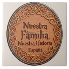 Azulejo De Cerâmica De Cerâmica Artesanal: "Nossa Família, Nossa Histó
