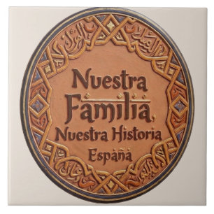 Azulejo De Cerâmica De Cerâmica Artesanal: "Nossa Família, Nossa Histó