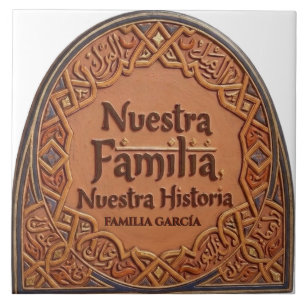 Azulejo De Cerâmica De Cerâmica Artesanal: "Nossa Família, Nossa Histó