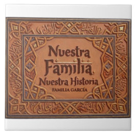 Azulejo De Cerâmica De Cerâmica Artesanal: "Nossa Família, Nossa Histó