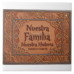 Azulejo De Cerâmica De Cerâmica Artesanal: "Nossa Família, Nossa Histó