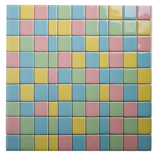 Azulejo de cerâmica de cor doce moderna (Frente)