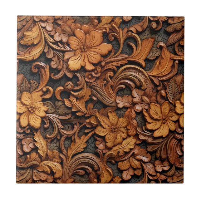 Azulejo de Cerâmica de Couro Arrefecido Ocidental (Frente)