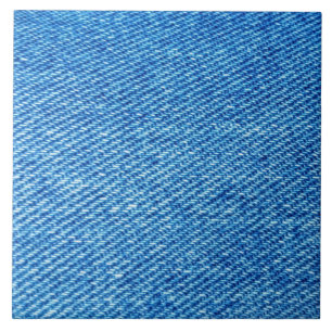 Azulejo de cerâmica de denim azul