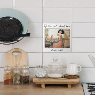 Azulejo de cerâmica de estilo retrô