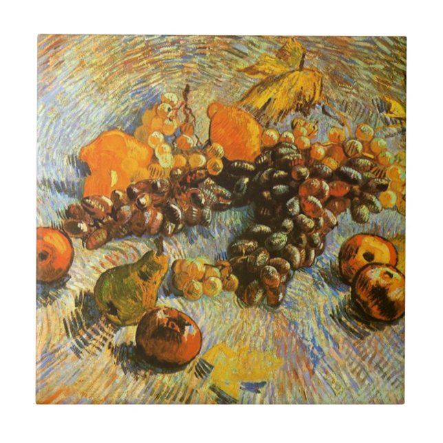 Azulejo de cerâmica de frutas de pintura famosa Va (Frente)